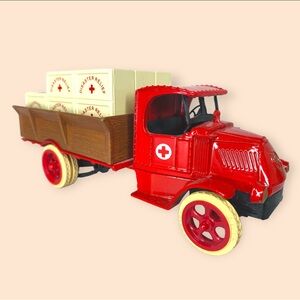 Vintage Die Cast Disaster Relief Coin Bank, Vintage Die Cast Bank, coin bank